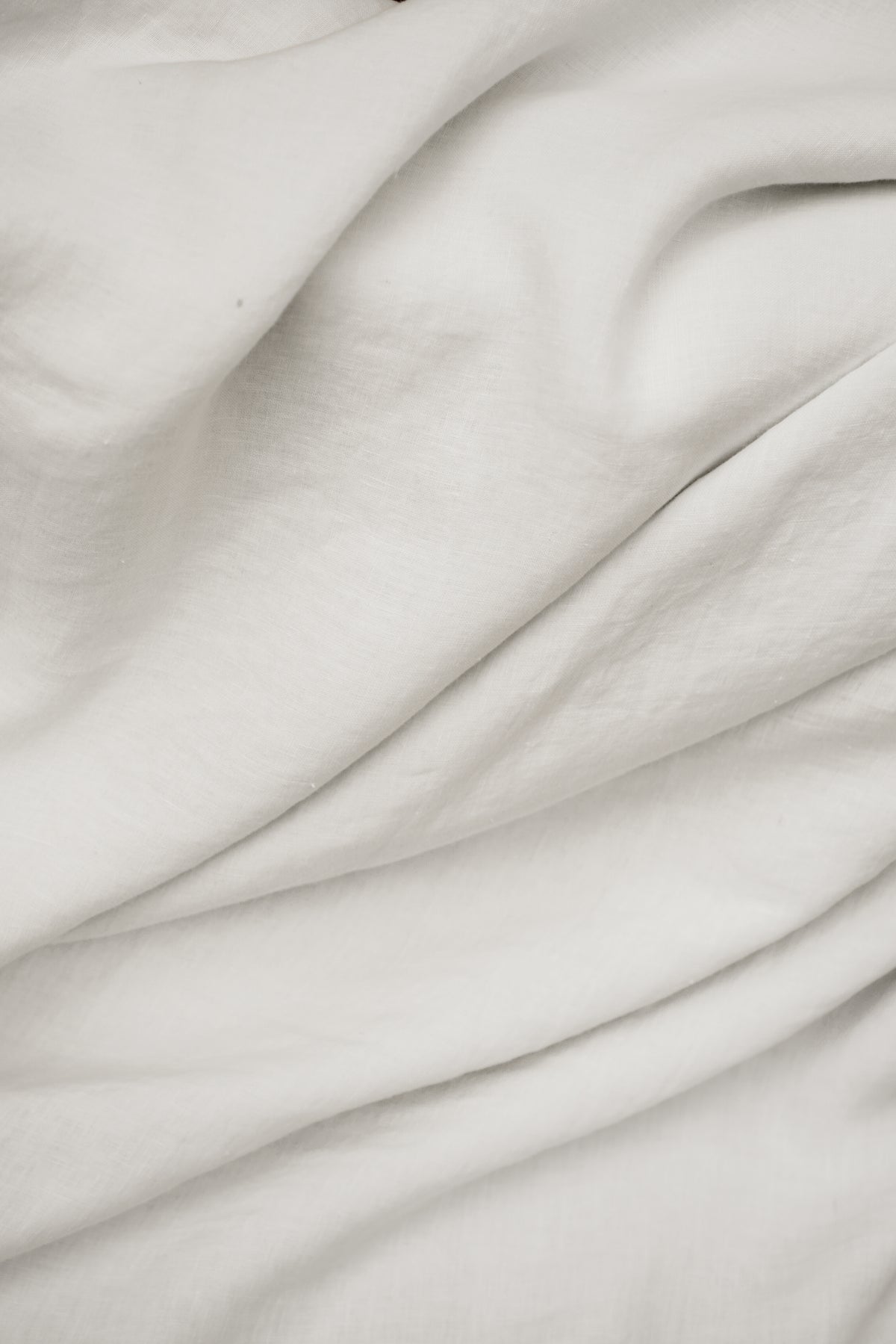 Darjeeling, Linen Duvet Cover in Eggshell