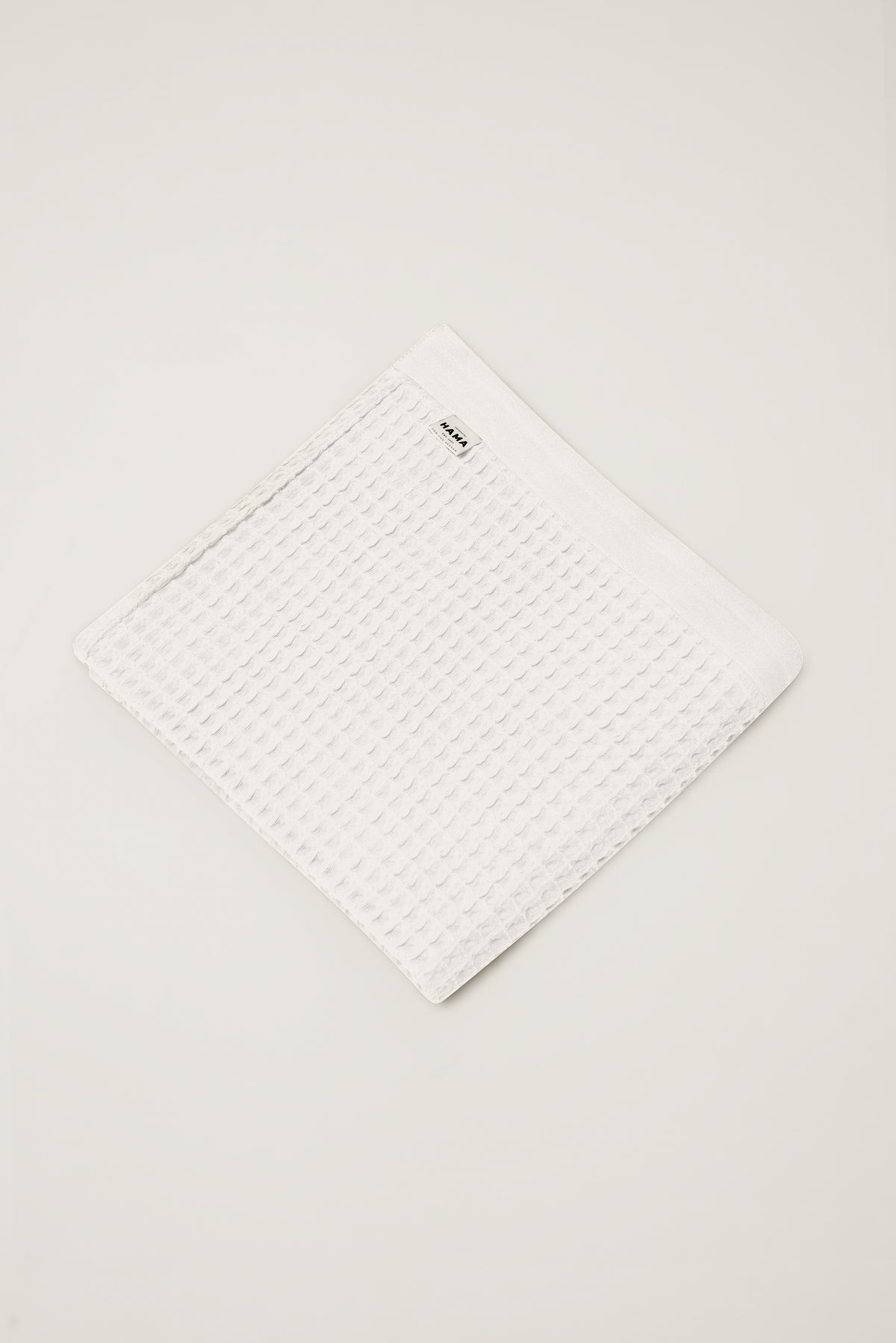 Nile, Waffle Cotton Bath Towel in White