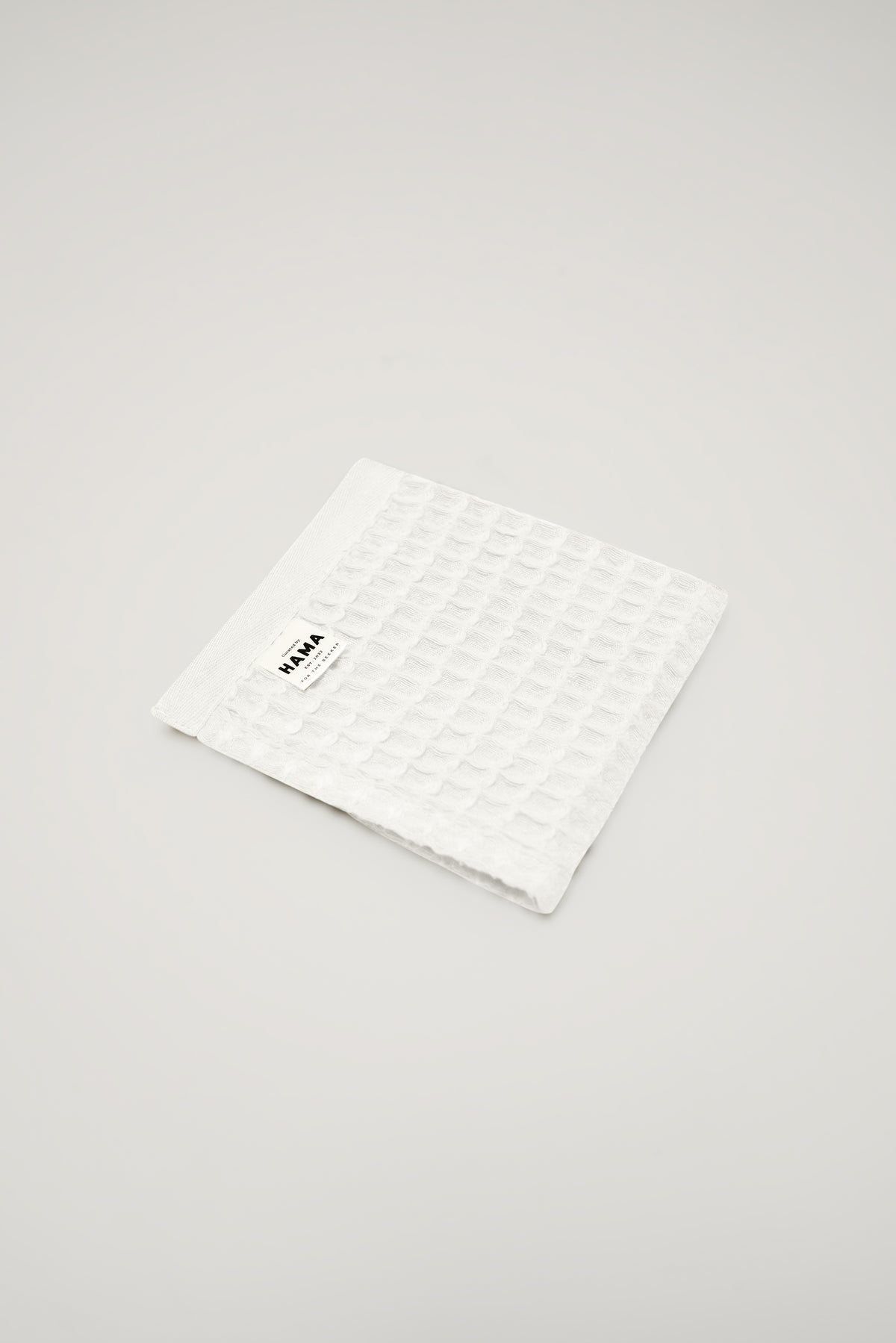 Nile, Waffle Cotton Face Cloth in White