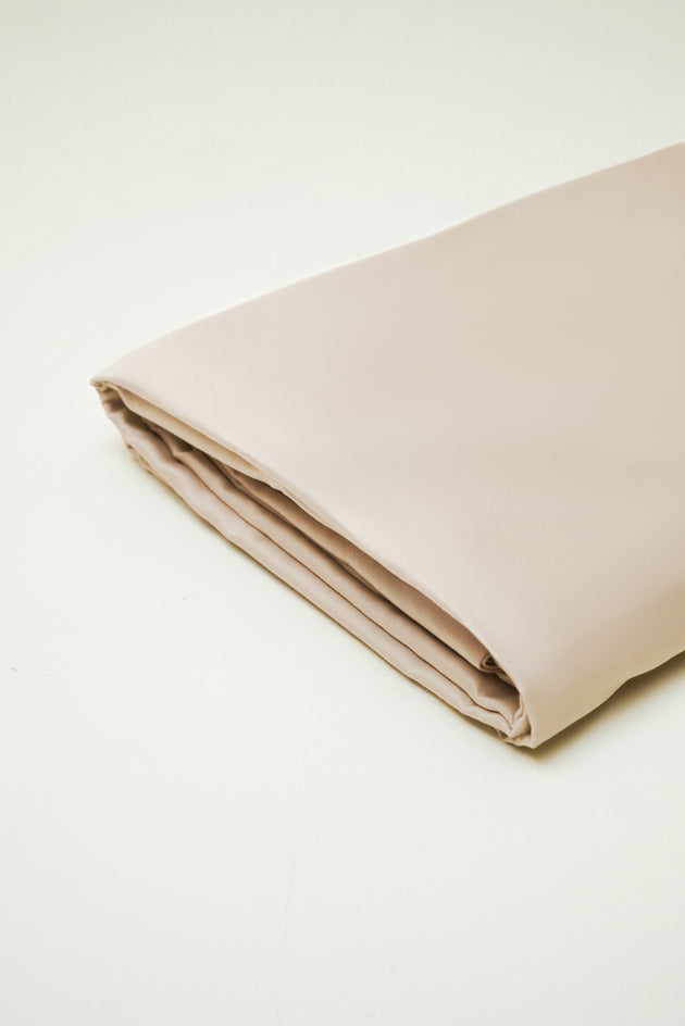 Kolachi, Sateen Fitted Sheet in Oatmeal