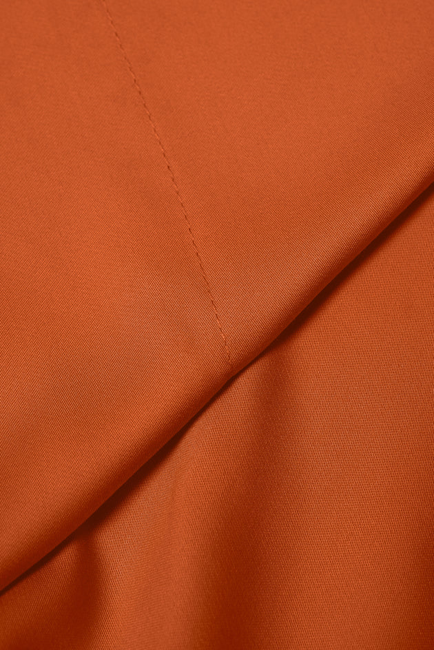 Bali, Bamboo Fitted Sheet in Burnt Orange