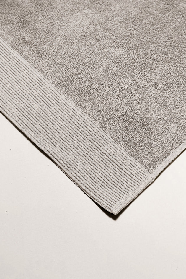 Seine, Bordered Cotton Towel Set in Mineral