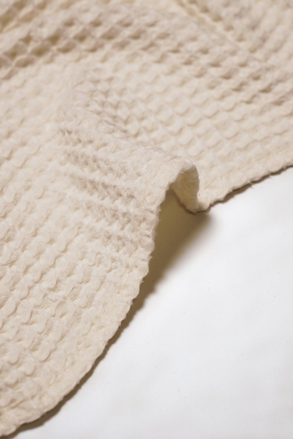 Nile, Waffle Cotton Hand Towel in Ivory