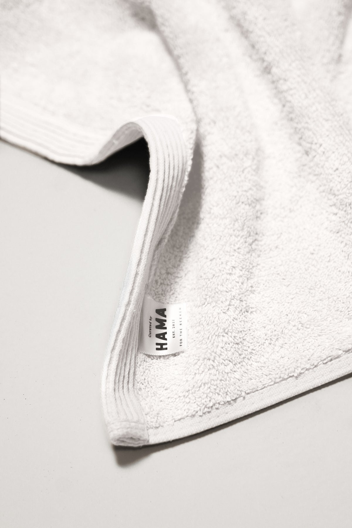 Seine, Bordered Cotton Bath Towel in White