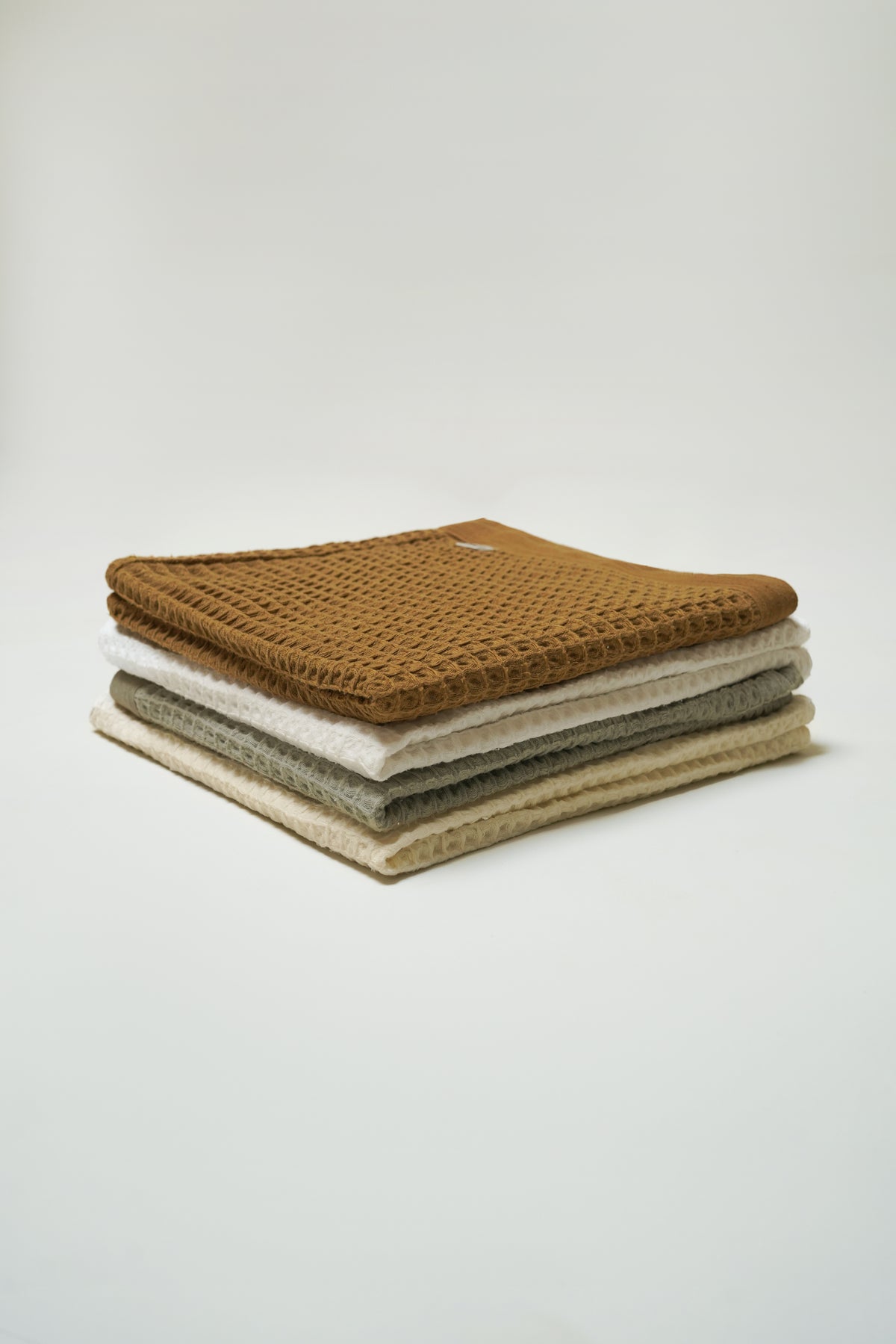 Nile, Waffle Cotton Bath Towel in Ivory
