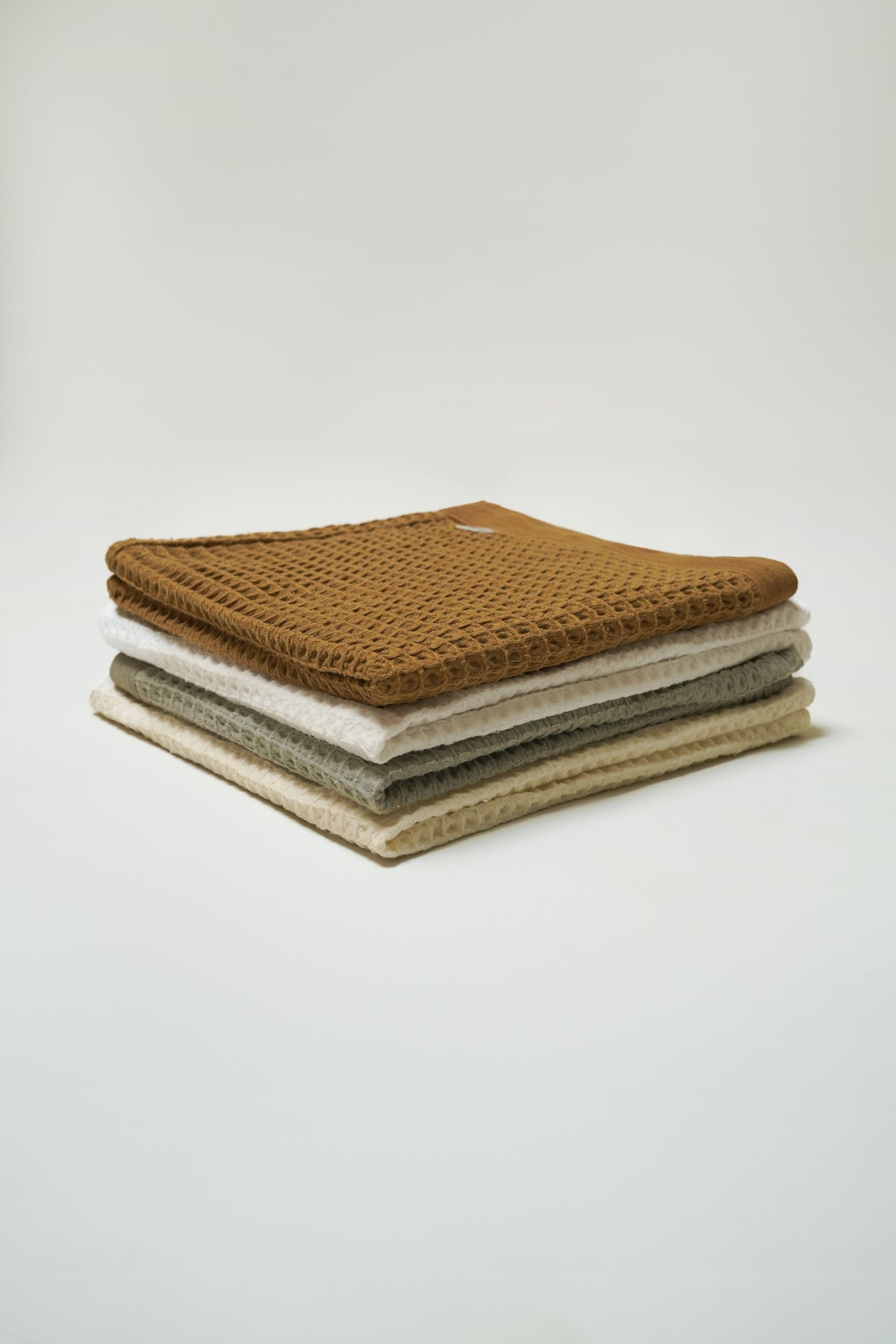 Nile, Waffle Cotton Bath Towel in White