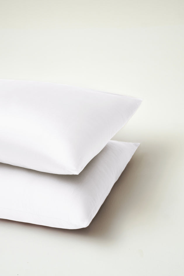 Kolachi, Sateen Pillowcases in White