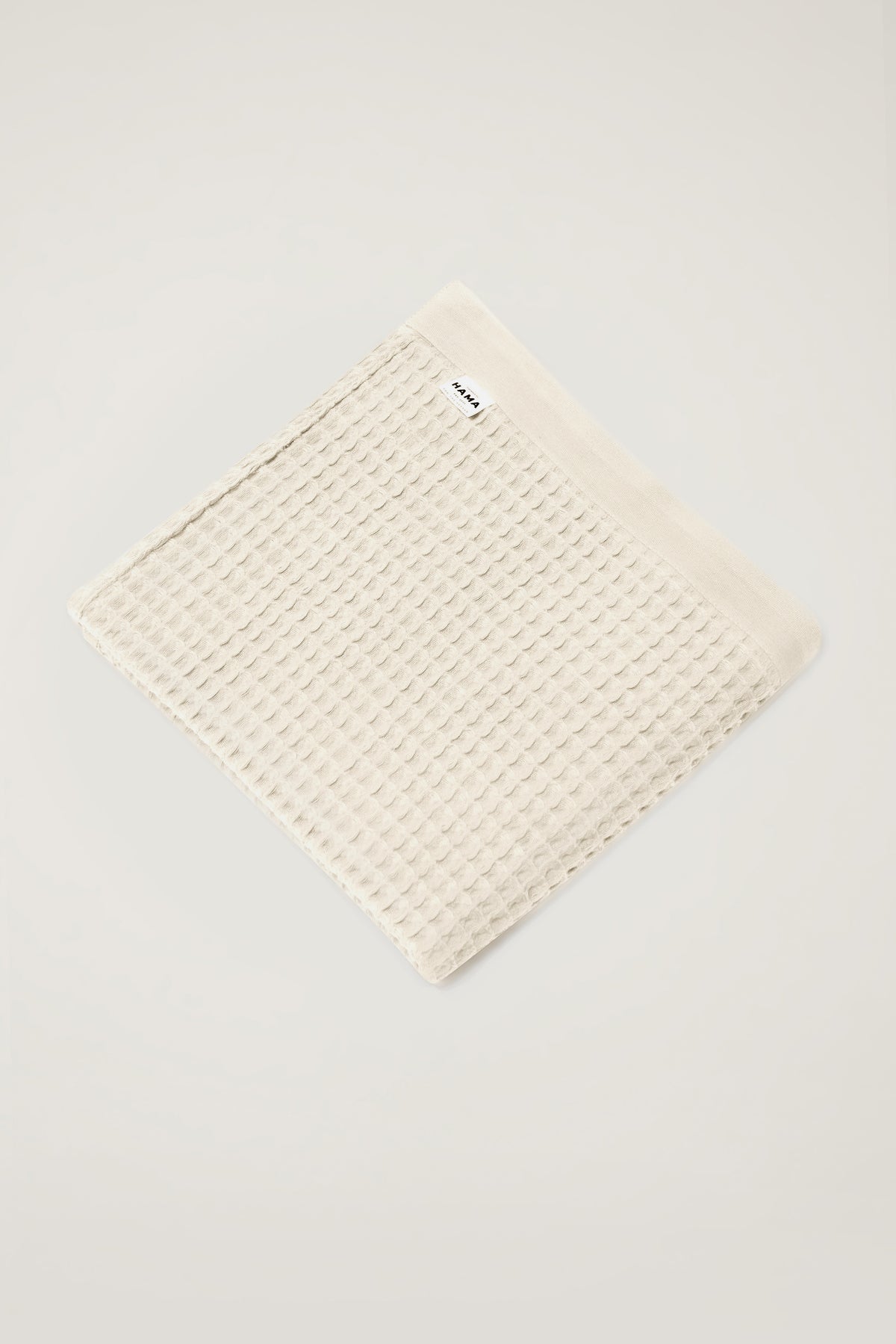 Nile, Waffle Cotton Bath Towel in Ivory