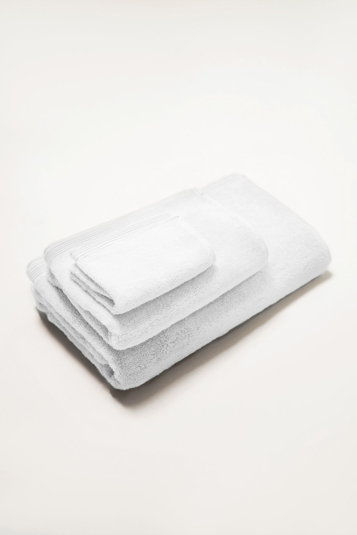 Seine, Bordered Cotton Towel Set in White