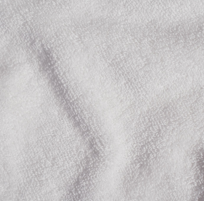 Seine, Bordered Cotton Face Cloth in White